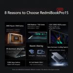 Xiaomi Redmibook Pro 15 (2023) – Ryzen 7 7840HS / Ryzen 5 7640HS, 16 GB RAM + 512 GB SSD - Image 2