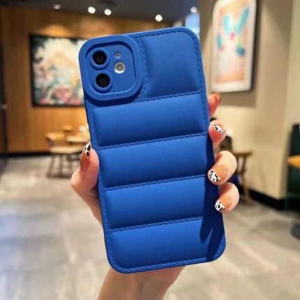 Blue Bumper Back Shockproof Phone Case