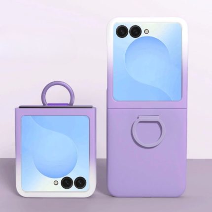 Purple Minimalistic Deluxe Plain Ring Holder Phone Case